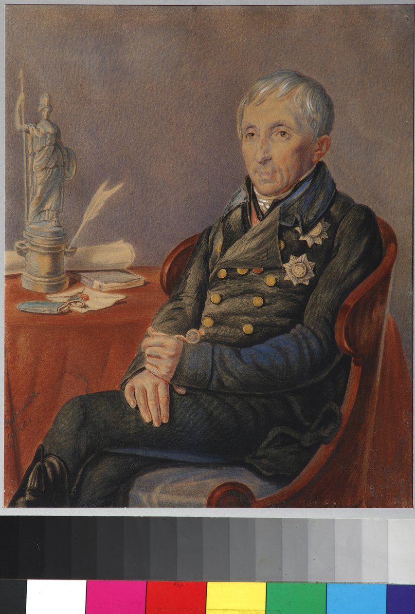 صورة أليكسي نيكولايفيتش أولينين (1763-1843) حسب أولينين ، بيوتر ألكسيفيتش (1828-1855) بواسطة بيوتر أليكسيفيتش أولينين