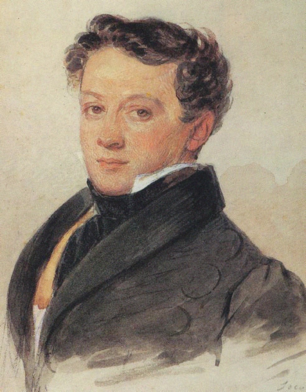 صورة سيرجي إيفانوفيتش تورجينيف 1792-1827 ، 1810s بواسطة بيوتر فيودوروفيتش سوكولوف