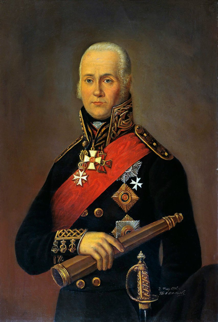 صورة للأدميرال فيودوروفيتش أوشاكوف 1745-1817 ، 1912. بواسطة بيوتر نيكولايفيتش بازانوف