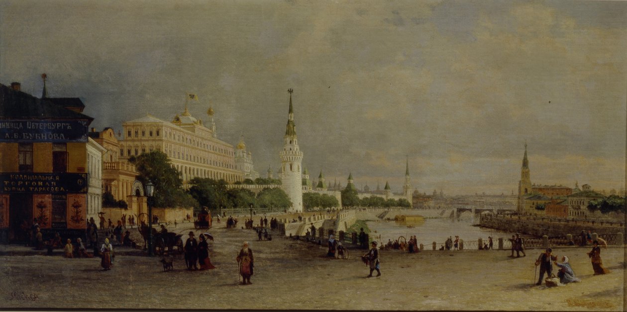 جسر Bolshoy Kamenny في موسكو بواسطة بيوتر بتروفيتش Vereshchagin
