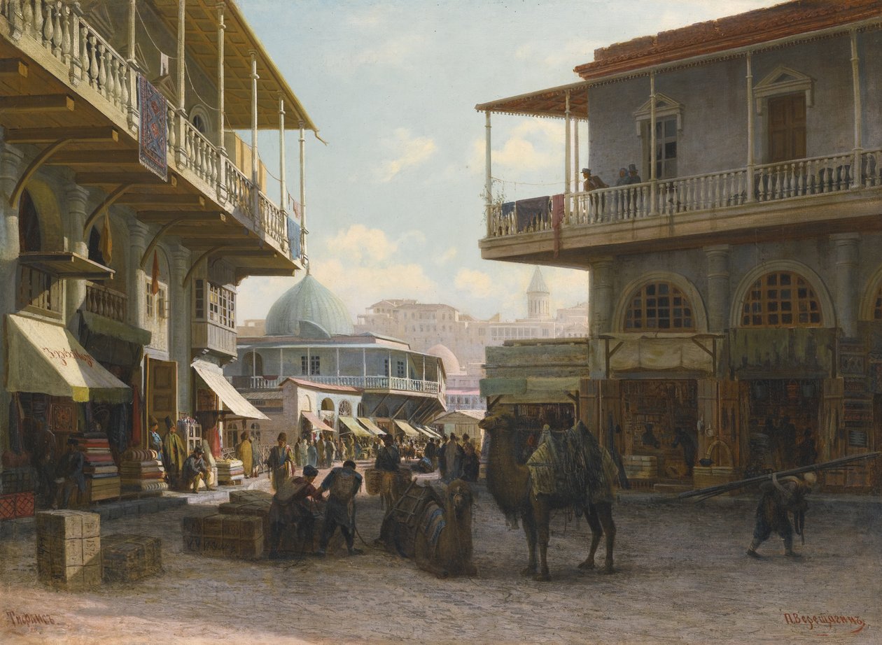 منظر تيفليس ، 1874 بواسطة بيوتر بتروفيتش Vereshchagin