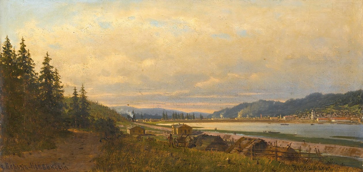 منظر لـ Verkh-Neyvinsky ، حوالي 1877. بواسطة بيوتر بتروفيتش Vereshchagin