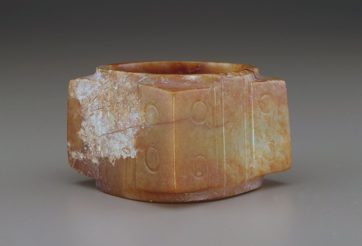 Cong (jade (nephrite)) بواسطة اسرة تشينغ الصينية