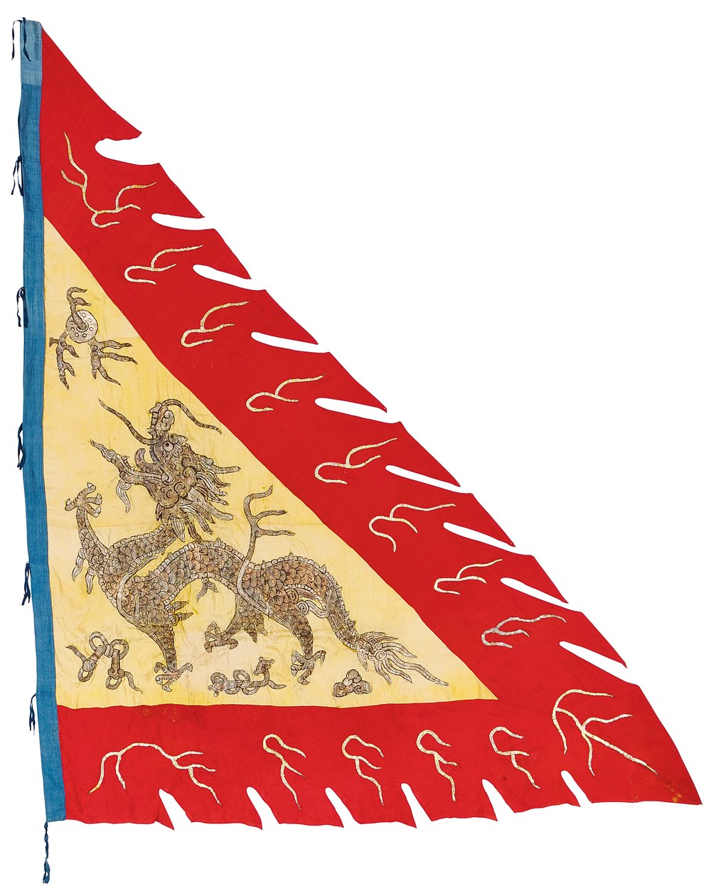 واحدة من زوج من اللافتات ، حوالي 1900 (حرير) بواسطة اسرة تشينغ الصينية