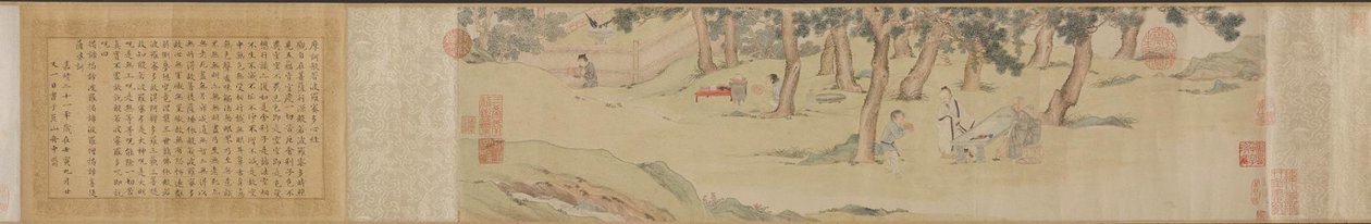 Zhao Mengfu كتابة القلب Hridaya Sutra مقابل الشاي ، 1542-43. بواسطة تشيو ينغ