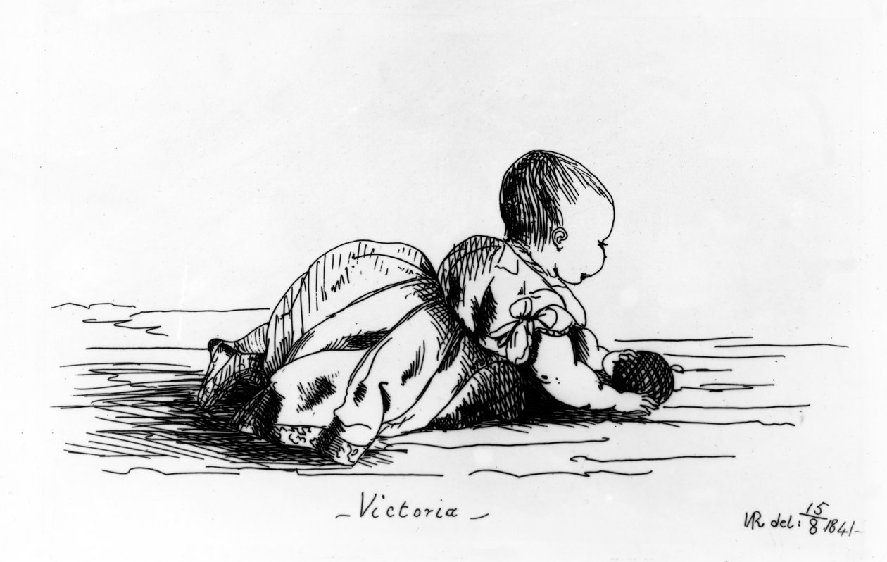 فيكتوريا ، الأميرة الملكية ، 1841 بواسطة الملكة فيكتوريا