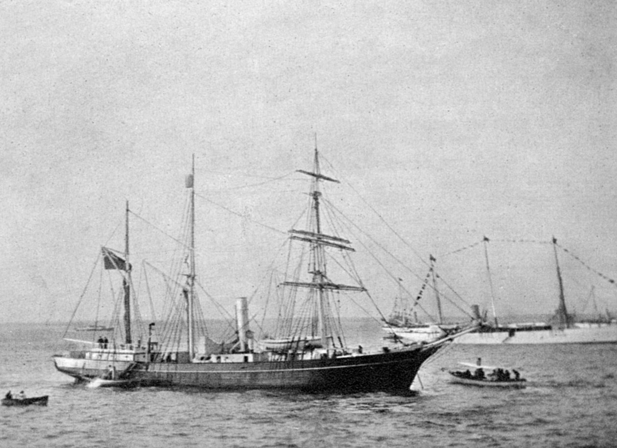 سفينة إرنست شاكلتونس HMS Nimrod، 1907 1908. بواسطة الملكة الكسندرا