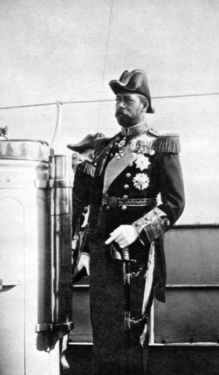 أمير ويلز 1865-1936 ، الملك المستقبلي جورج الخامس ، 1908. بواسطة الملكة الكسندرا