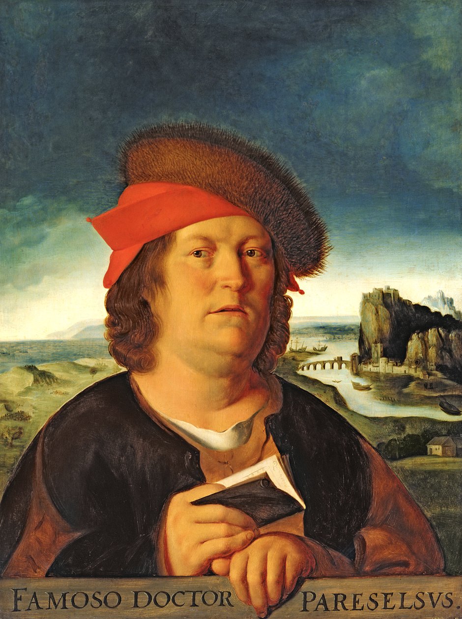 صورة يفترض أنها باراسيلسوس (1493-1541) بواسطة كوينتين ماسيس أو ميتسيس