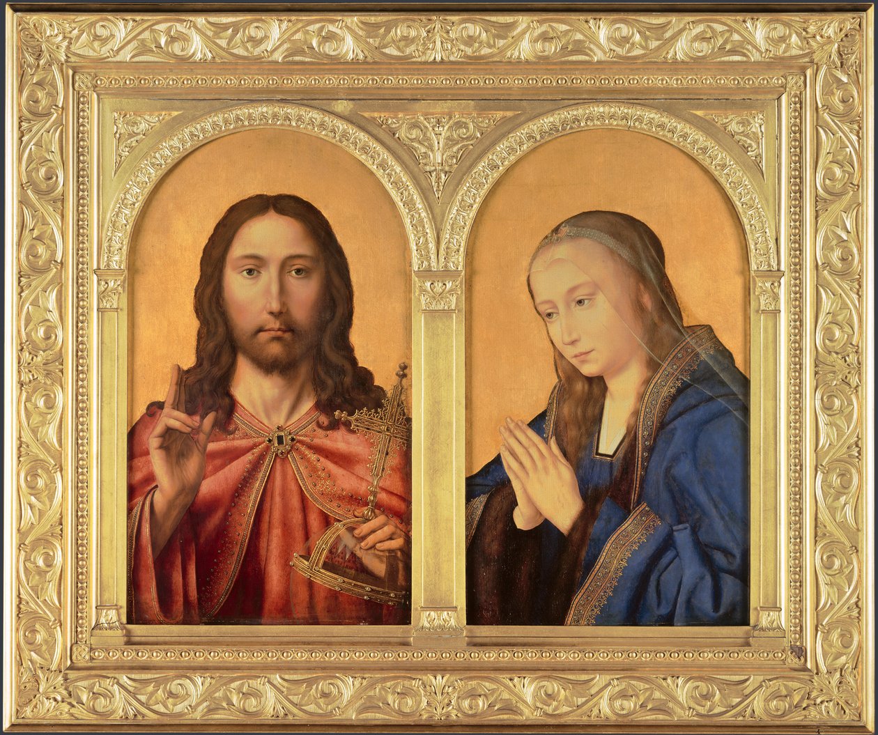 Diptych: المسيح والعذراء ، بين 1500 و 1550 بواسطة كوينتين ماسيس أو ميتسيس