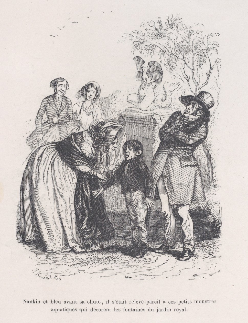 نهض مثل وحوش البحر الصغيرة التي تزين النوافير. من Little Miserie ... ، 1843. بواسطة كيتشون