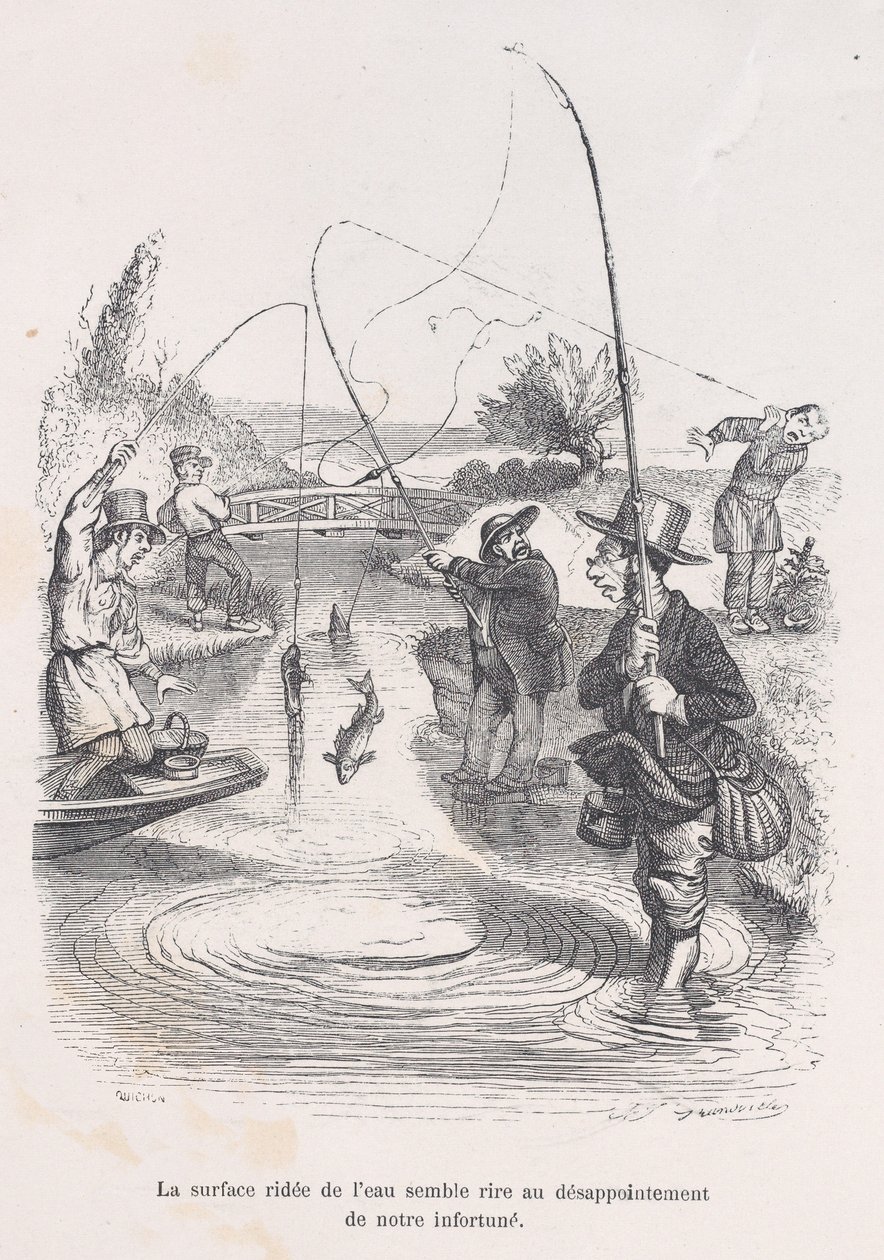 يبدو أن المياه المتدفقة تسخر من سوء حظنا. من بؤس الإنسان الصغير ... ، 1843. بواسطة كيتشون