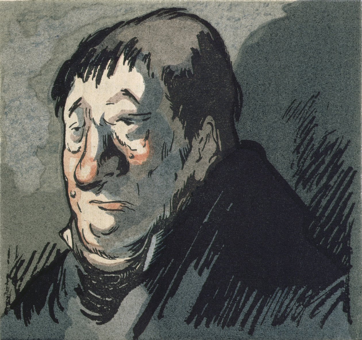 `` Le Pere Goriot &39;&39; ، توضيح للرواية التي كتبها Honore de Balzac (1799-1851) ، التي نشرها رينيه كيففر في باريس عام 1922 بواسطة خامسا