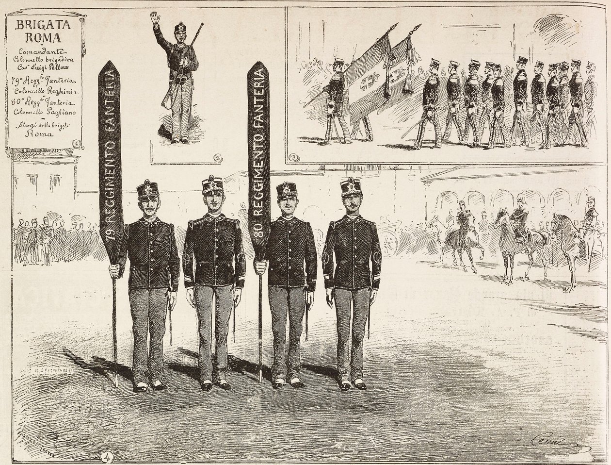 Inspection of the Brigade Roma from the Italian Army, March 16 بواسطة كوينتو سيني