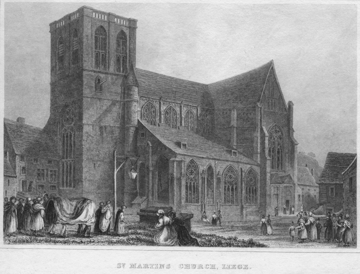 كنيسة سانت مارتينز ، لييج ، 1850 بواسطة R. Brice