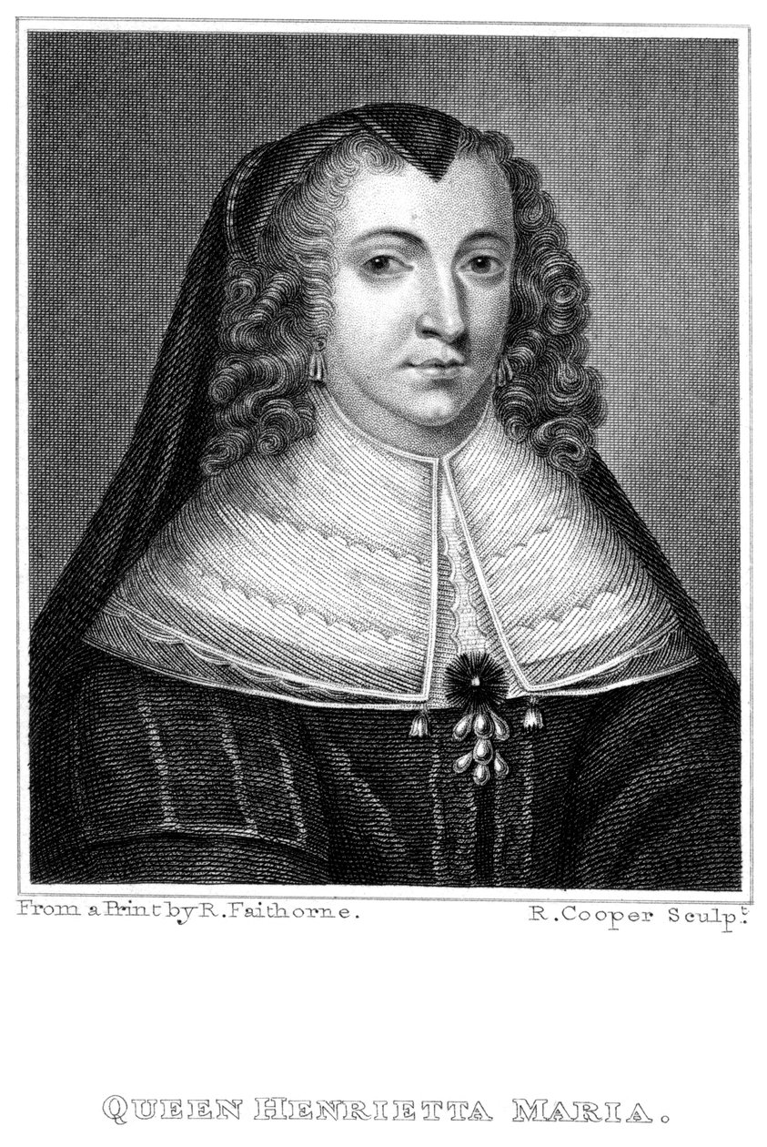 هنرييتا ماريا 1609-1669. زوجة الملكة إلى الملك تشارلز الأول 1600-1649 ، القرن التاسع عشر. بواسطة ر. كوبر