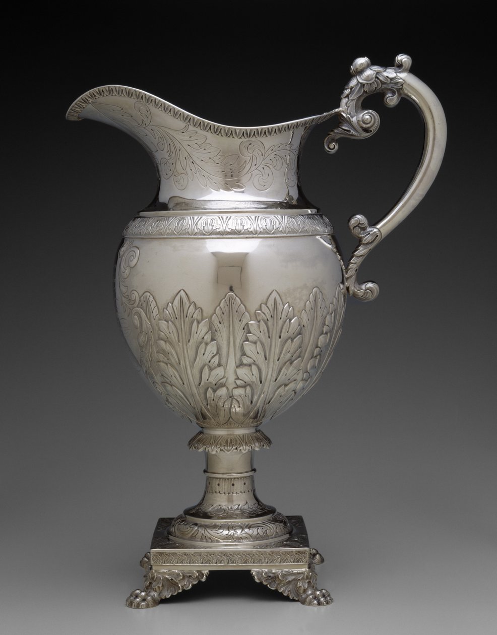 إبريق ، ج. 1839 (فضي) بواسطة ر و دبليو ويلسون