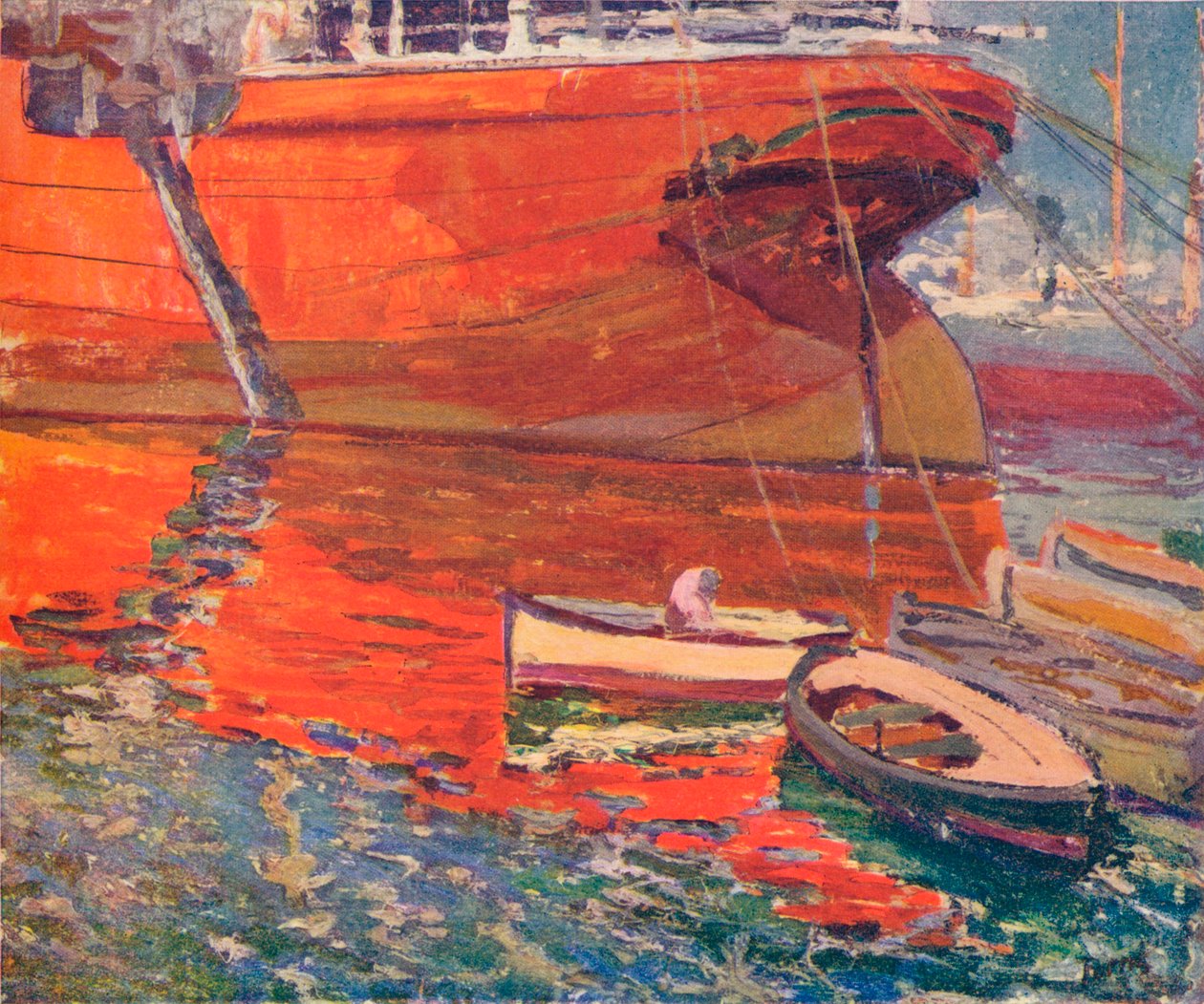 السفينة الحمراء ، برشلونة ، c1915 بواسطة Rafael Forns y Romans