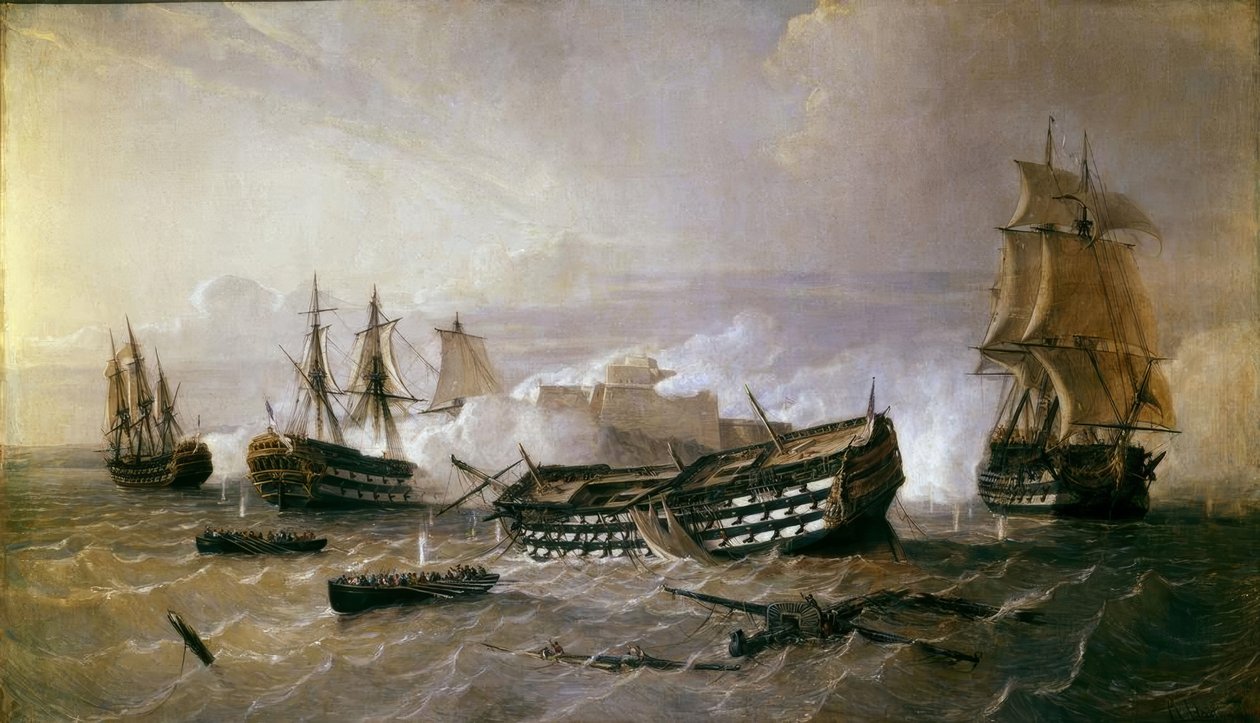 Defence of the Havana Promontory in 1762 بواسطة رافائيل مونليون و توريس
