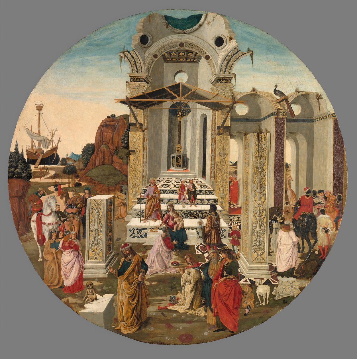 العشق من المجوس ، ج. 1495. بواسطة Raffaello Botticini