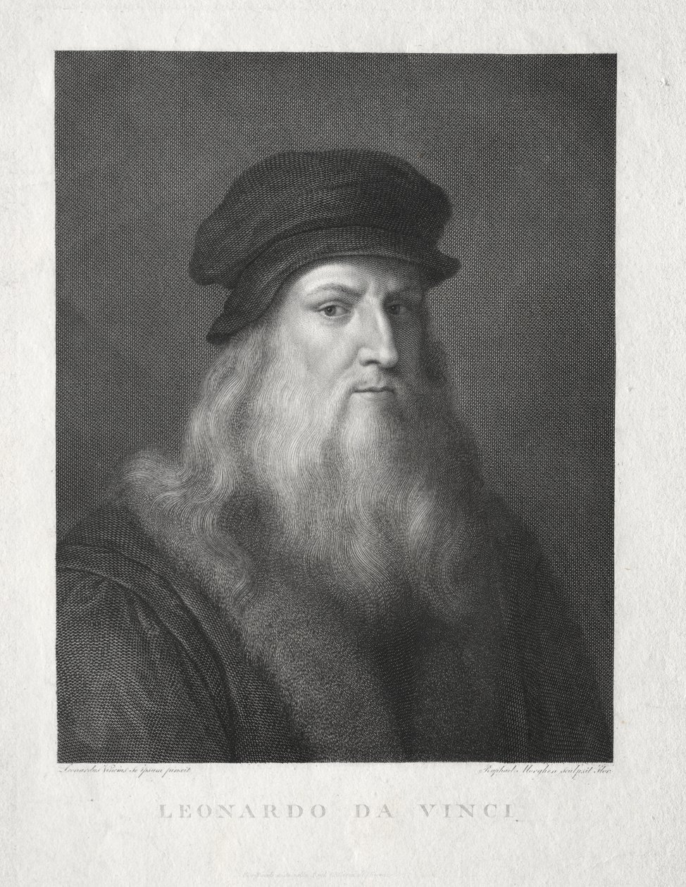 ليوناردو دافنشي بواسطة Raffaello Morghen