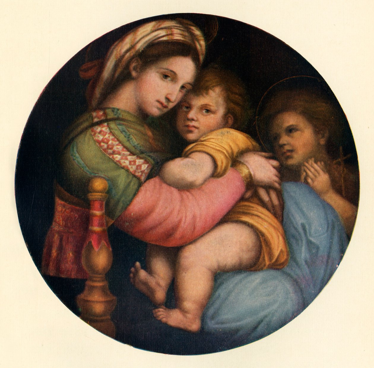 مادونا ديلا سيديا ، c1514 ، c1912 بواسطة رافايللو سانزيو رافائيل