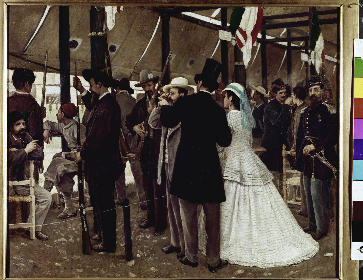 بندقية صواريخ باتريوت (زيت على قماش بواسطة Raffaello Sernesi