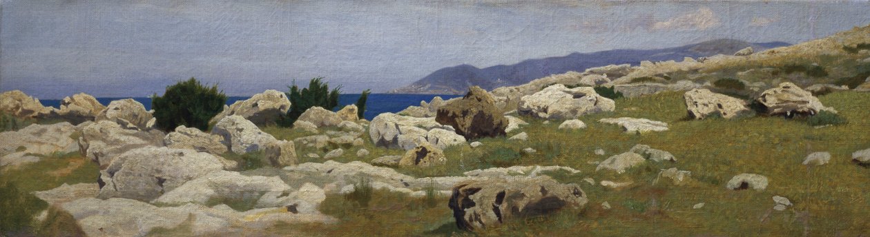 منظر لبونتا ديل روميتو من كاستيليونسيلو بواسطة Raffaello Sernesi