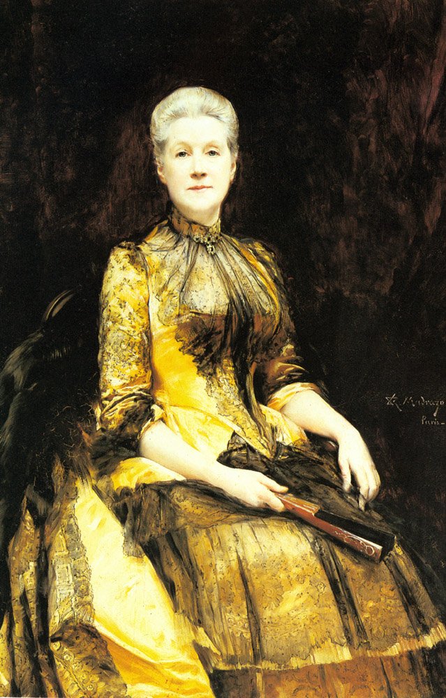 صورة للسيدة جيمس لي كولمان بواسطة Raimundo de Madrazo y Garreta