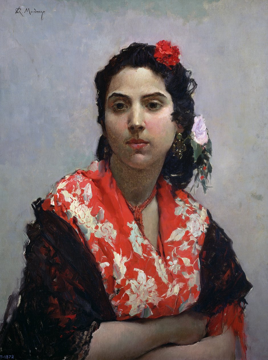 امرأة غجرية بواسطة Raimundo de Madrazo y Garreta