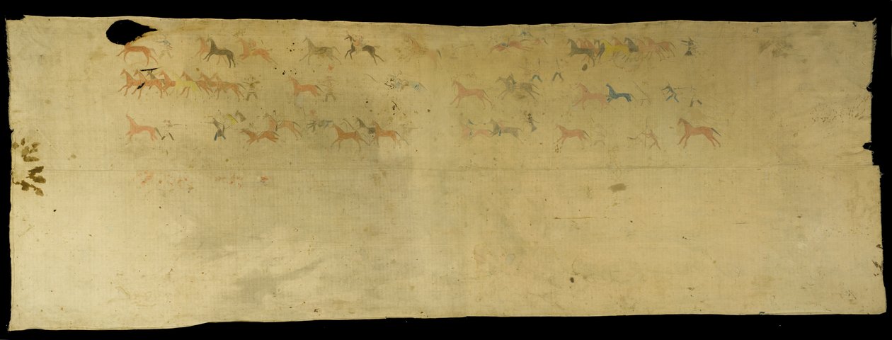 ورقة الحرب ، 1850-1889 (قطن ، صبغ ، قلم تلوين وقلم رصاص) بواسطة المطر في الوجه المطر في الوجه