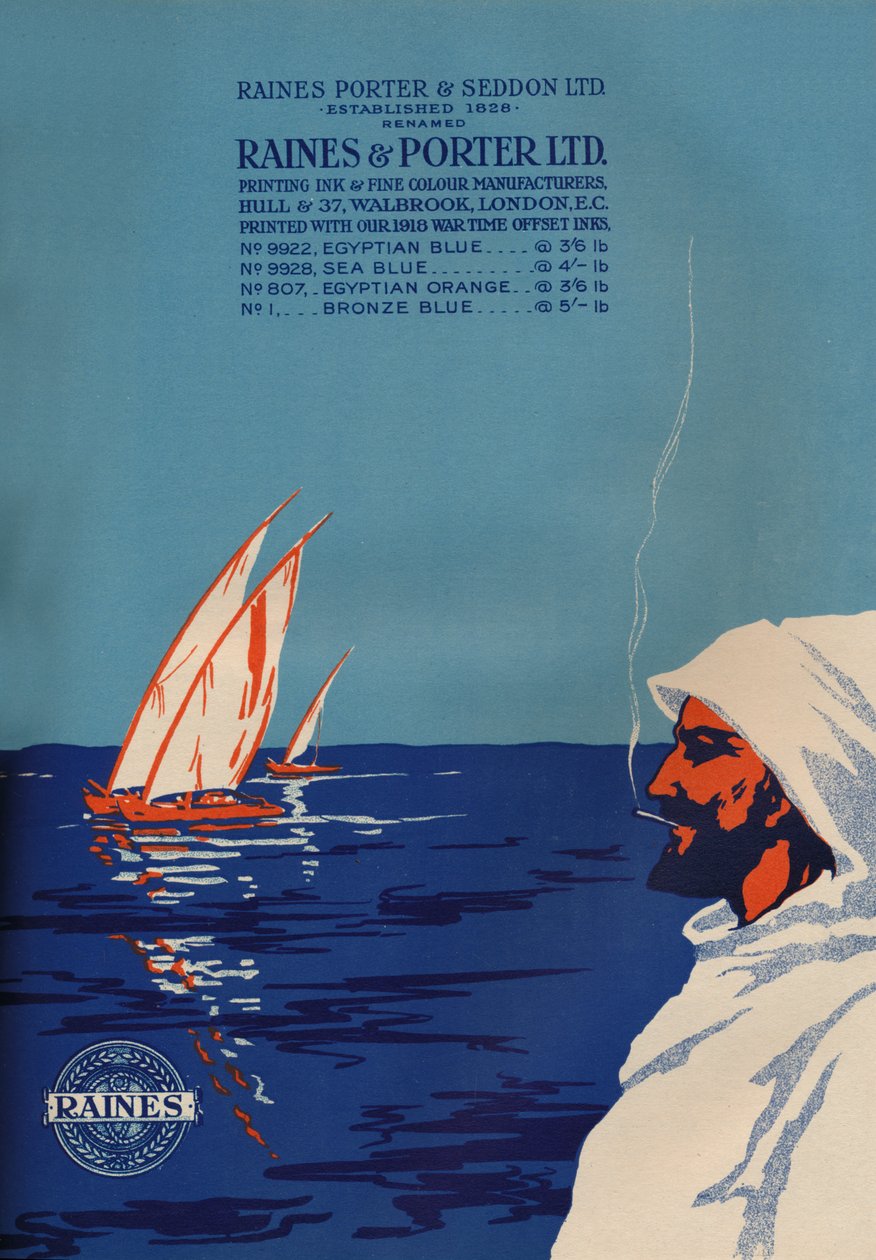 "إعلان Raines & Porter Ltd." ، 1919 بواسطة رينز وبورتر