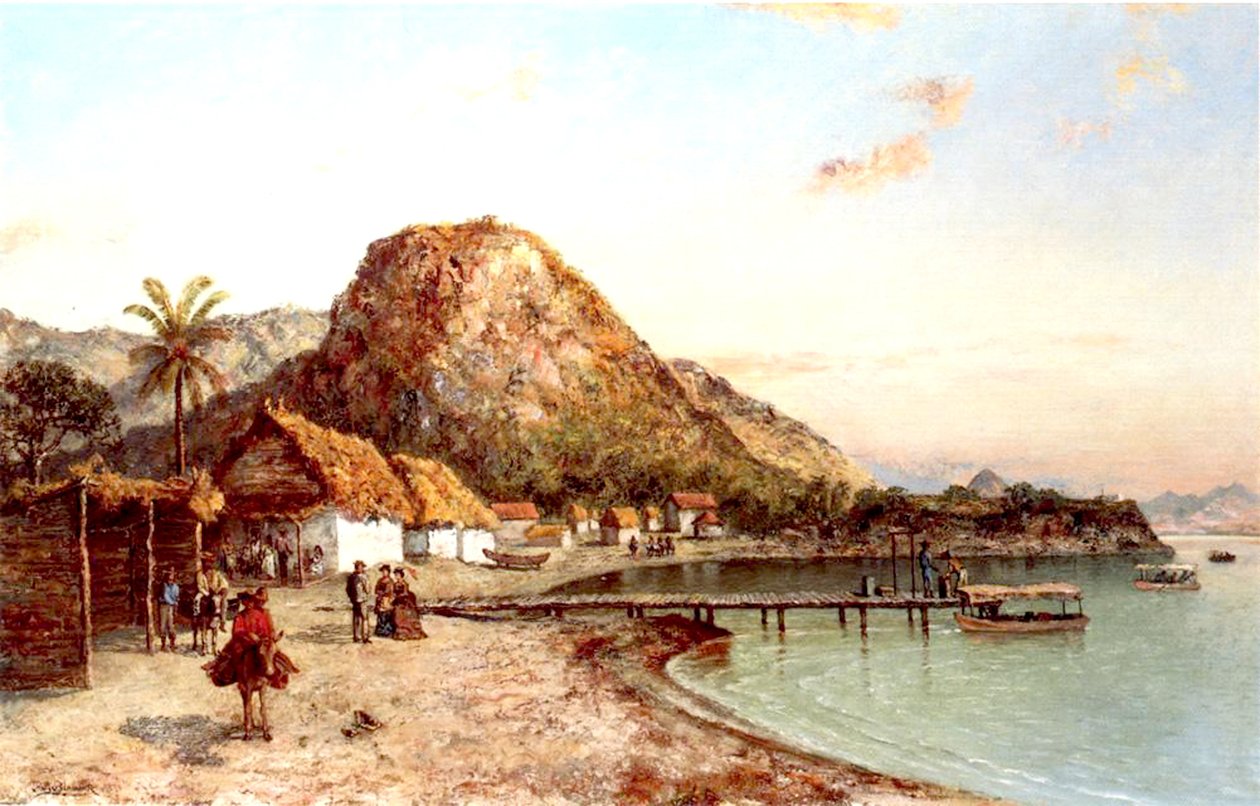 المشهد الساحلي ، جامايكا ، 1875 بواسطة رالف ألبرت بلاكيلوك