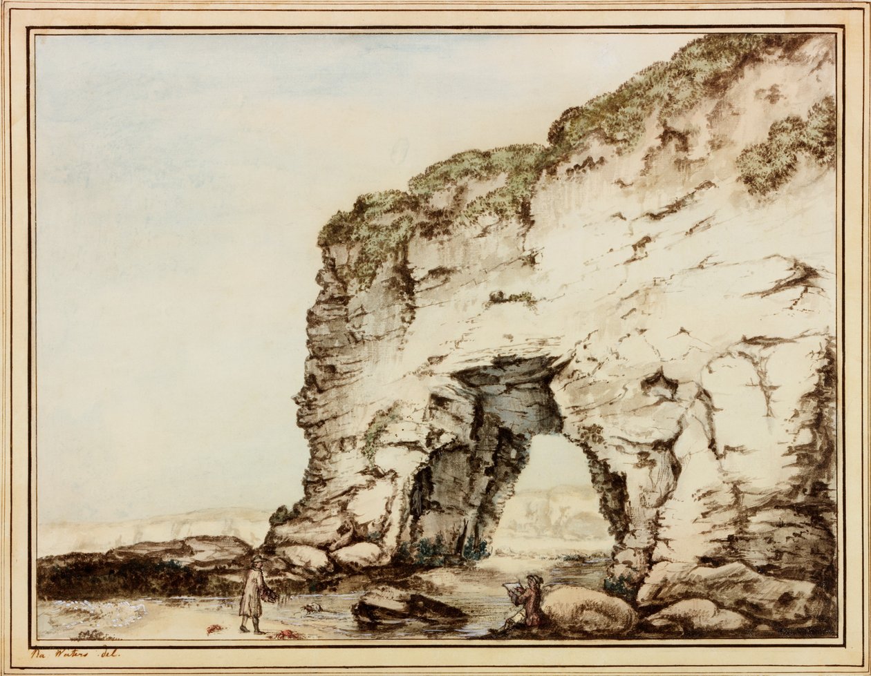 Marsden Rock (لون الجسم ومرحاض على ورق (ملصوق على ورق)) بواسطة رالف جنر. والترز
