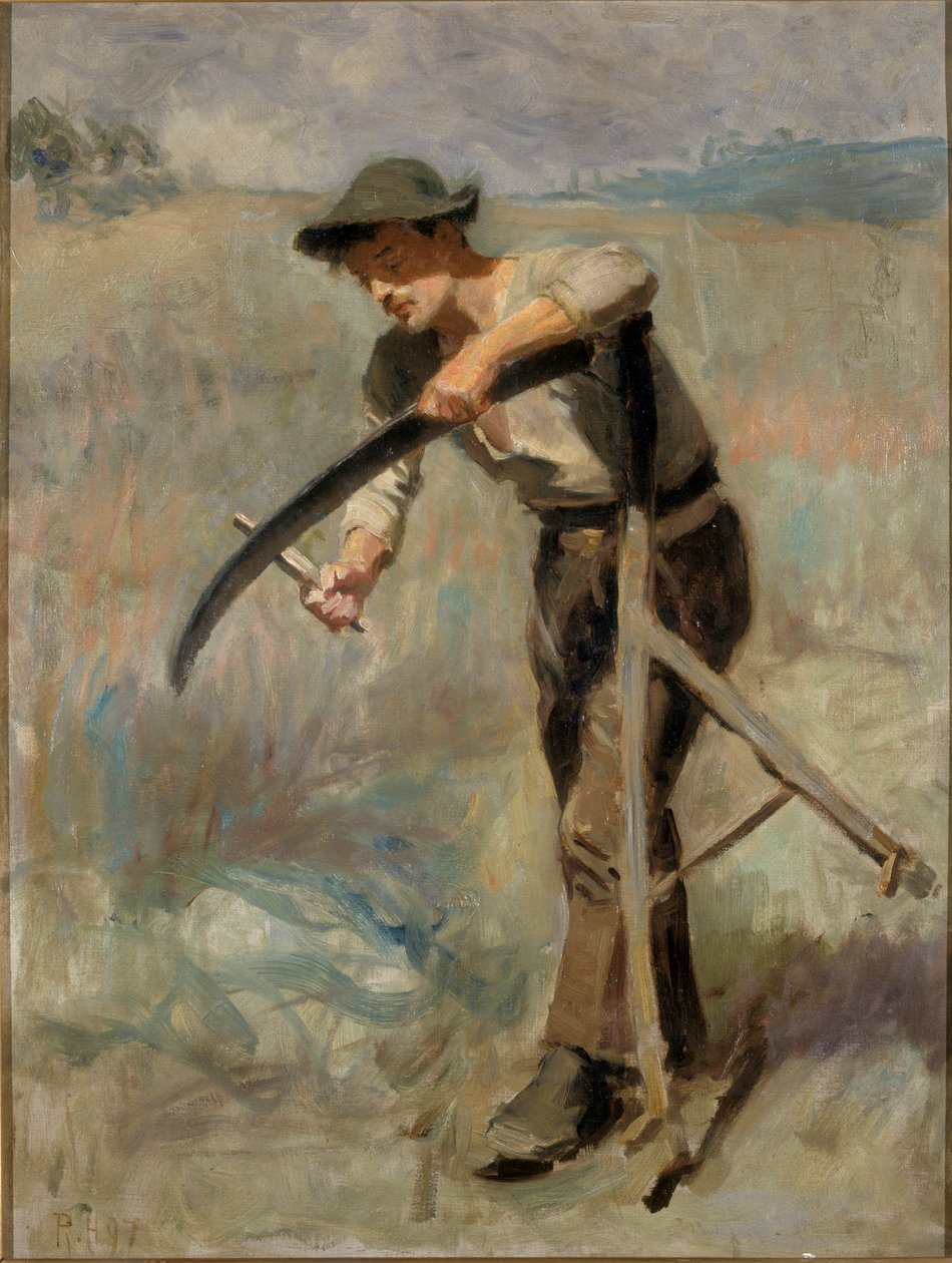 شحذ المنجل ، 1897 بواسطة رالف هيدلي