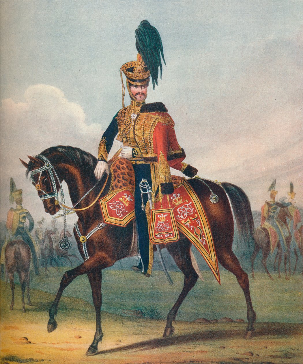 "ضابط فوج الفرسان الملكي الخاص بأمير ويلز العاشر" ، القرن التاسع عشر 1909 بواسطة رالف نيفيل