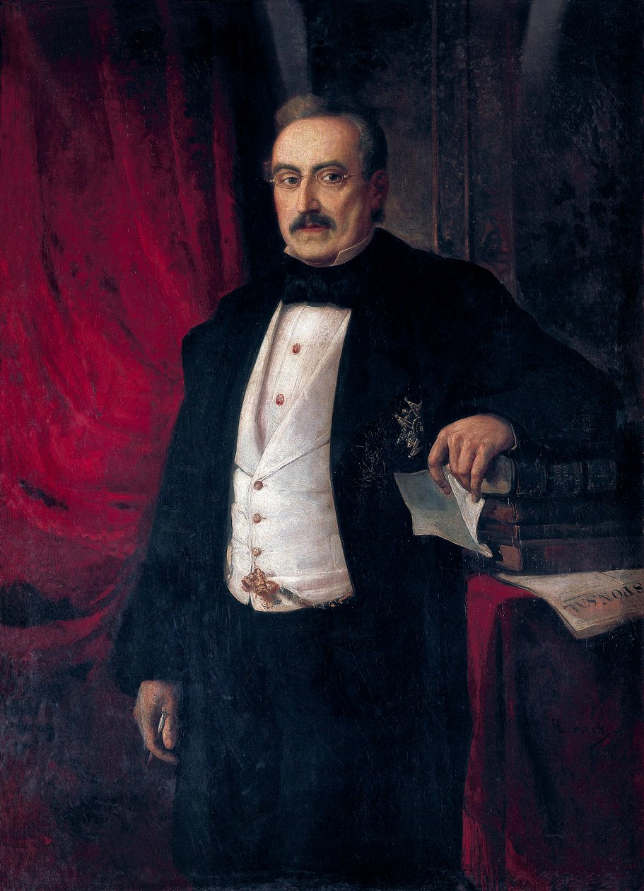 صورة للكاتب والخبير الاقتصادي بوينافينتورا كارلوس أريباو (1798-1862) بواسطة رامون مارتي Alsina