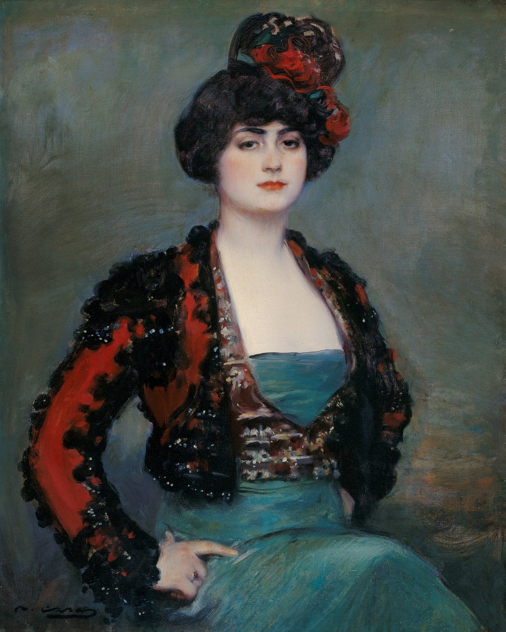 جوليا كاساس ، رامون (1866-1932) - ج. 1915 - زيت على قماش - 85x67 - متحف كارمن تايسن ، ملقة بواسطة رامون كاساس