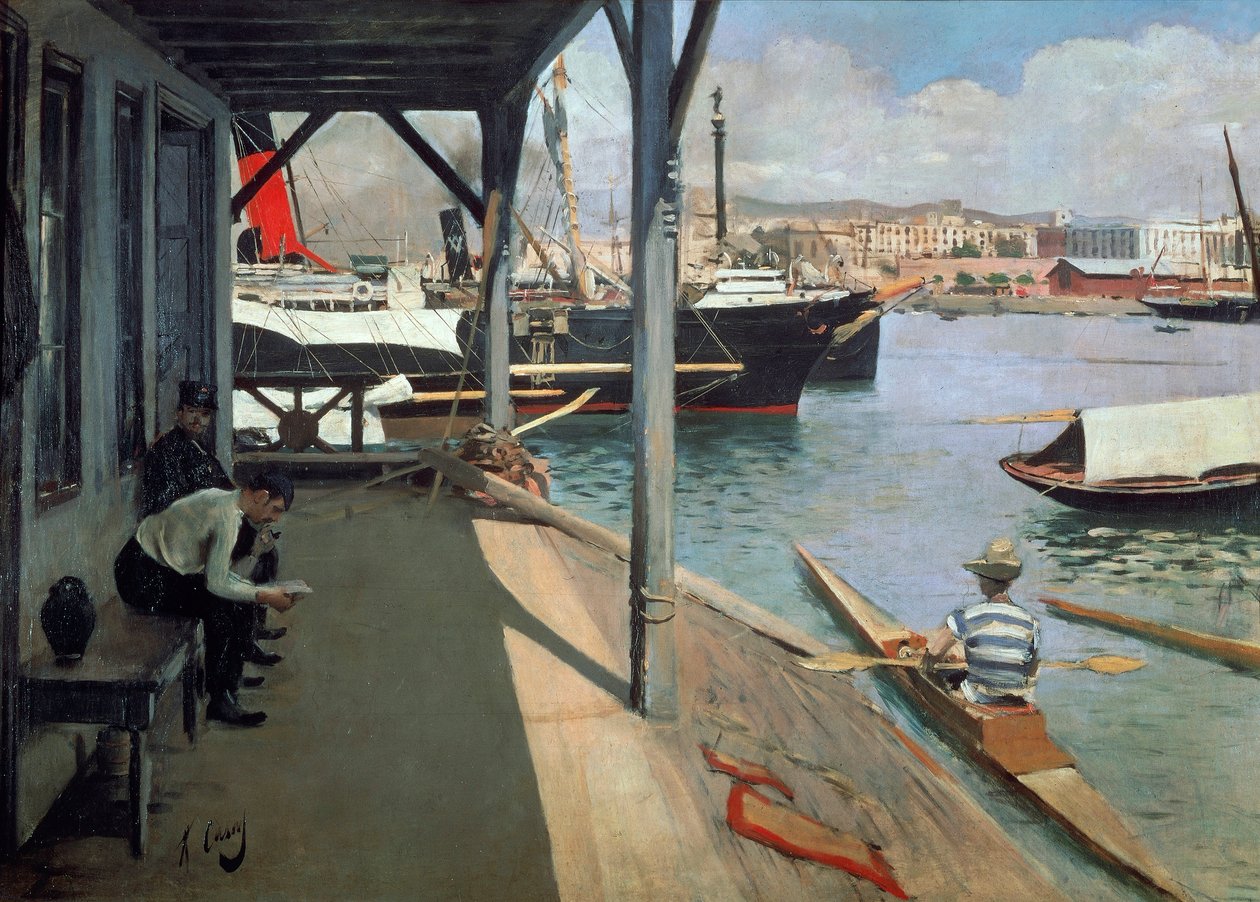 The Port of Barcelona بواسطة رامون كاساس إي كاربو