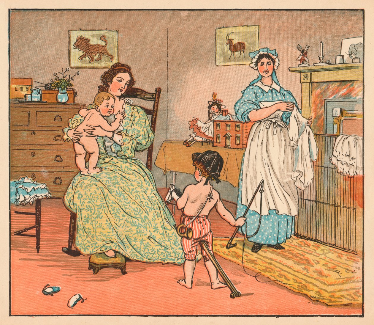 وداعا ، رضيع ، 1882. بواسطة راندولف كالديكوت