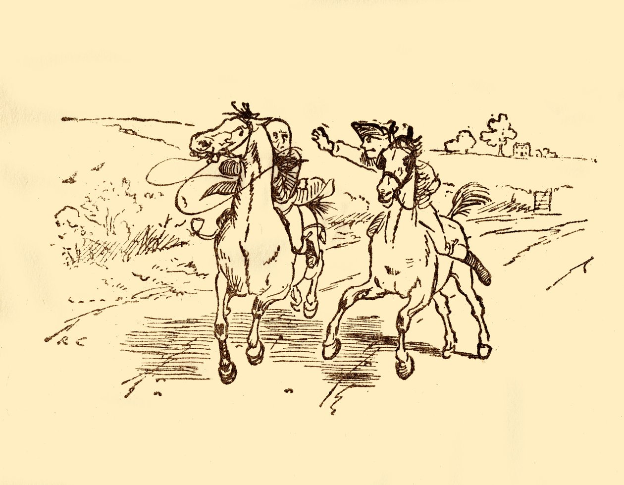 تم العثور على جون جيلبين من قبل postboy من Bell Inn ، 1878 ، c1918. بواسطة راندولف كالديكوت