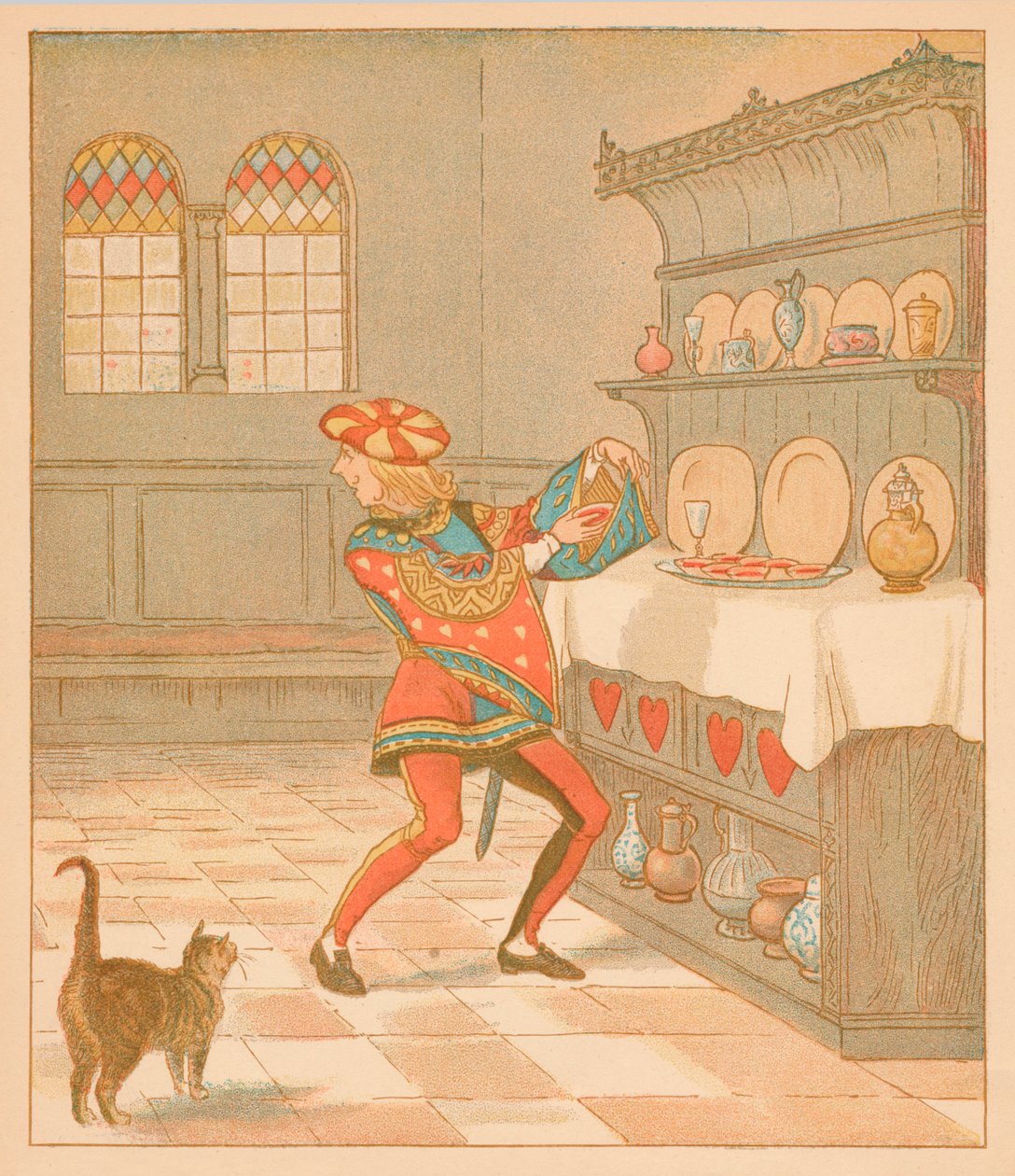 Knave of Hearts ، سرق تلك الفطائر 1880. بواسطة راندولف كالديكوت