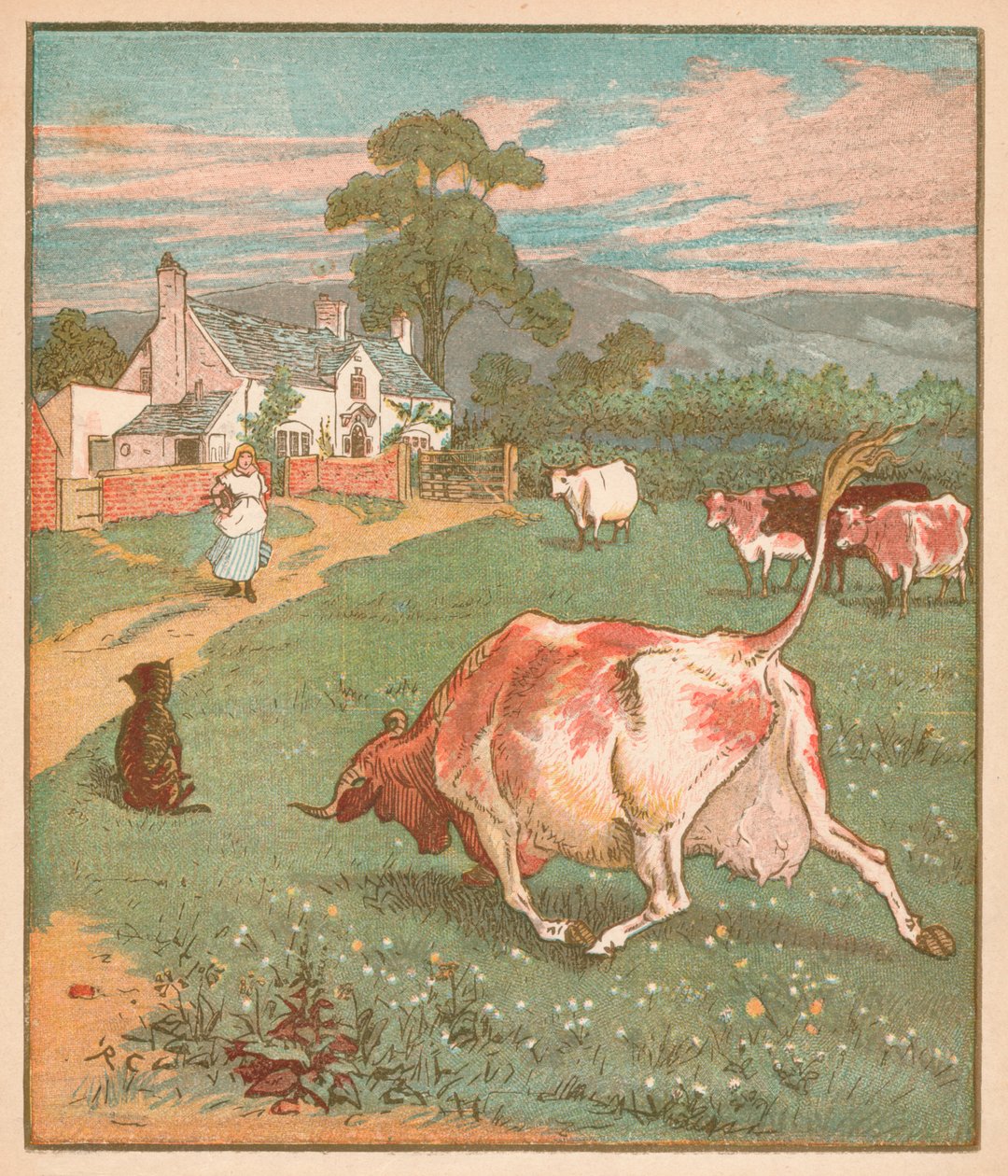 هذه هي البقرة ذات القرن المجعد ... ، c1878. بواسطة راندولف كالديكوت