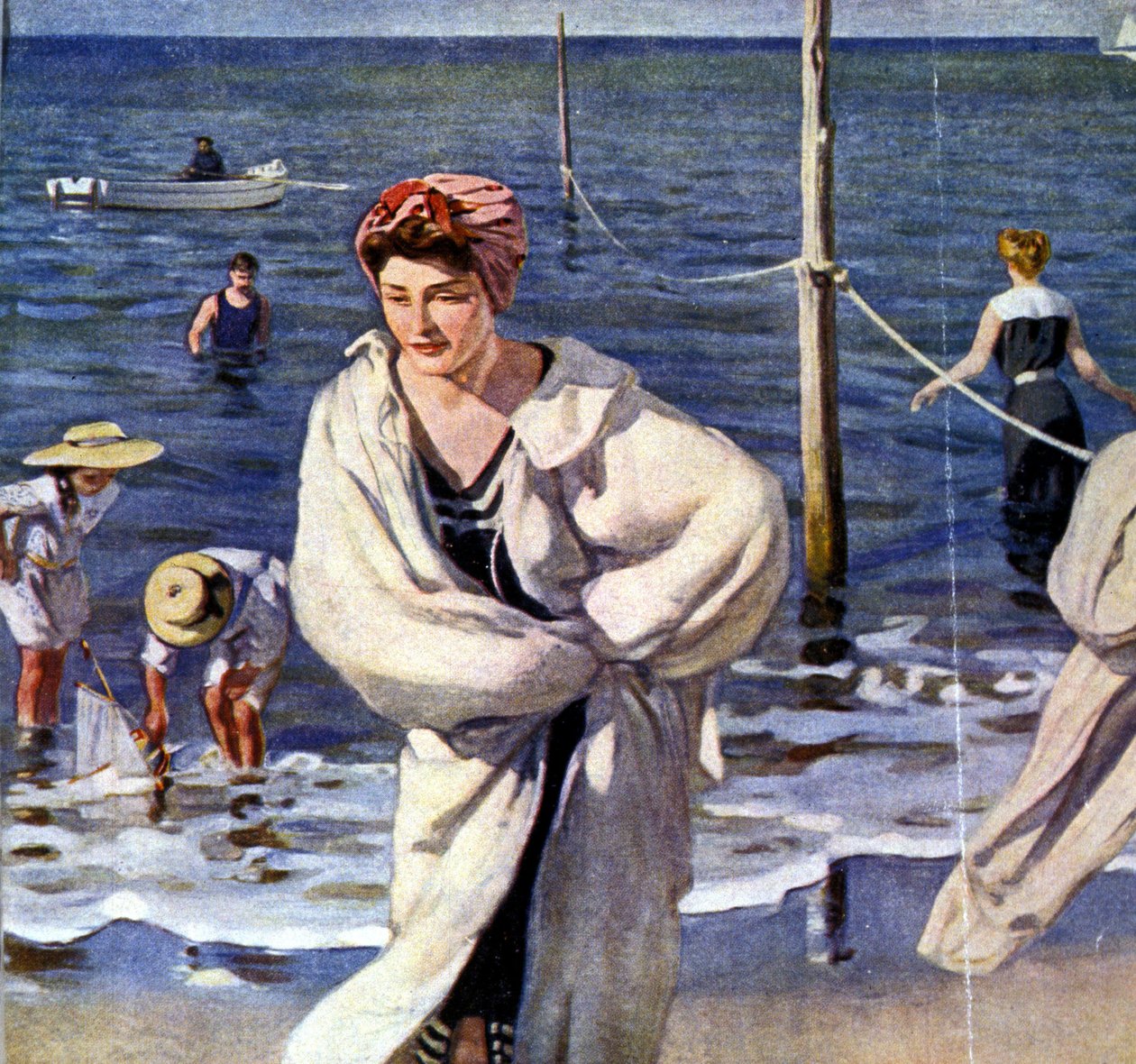 على الواجهة البحرية ، رسم لراؤول دو غاردييه (1871 - 1952). بواسطة راؤول دوجاردييه