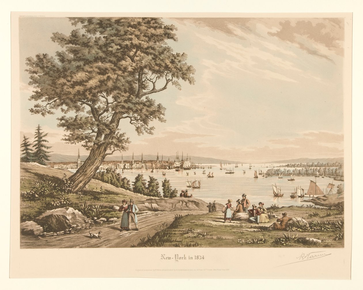 نيويورك عام 1834 بواسطة راؤول فارين