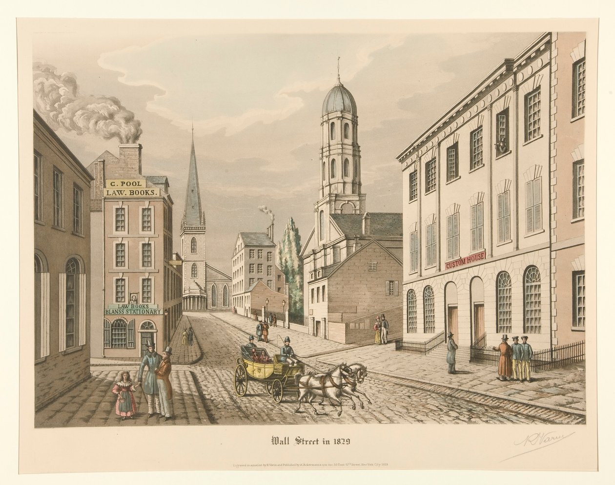 وول ستريت عام 1829 بواسطة راؤول فارين
