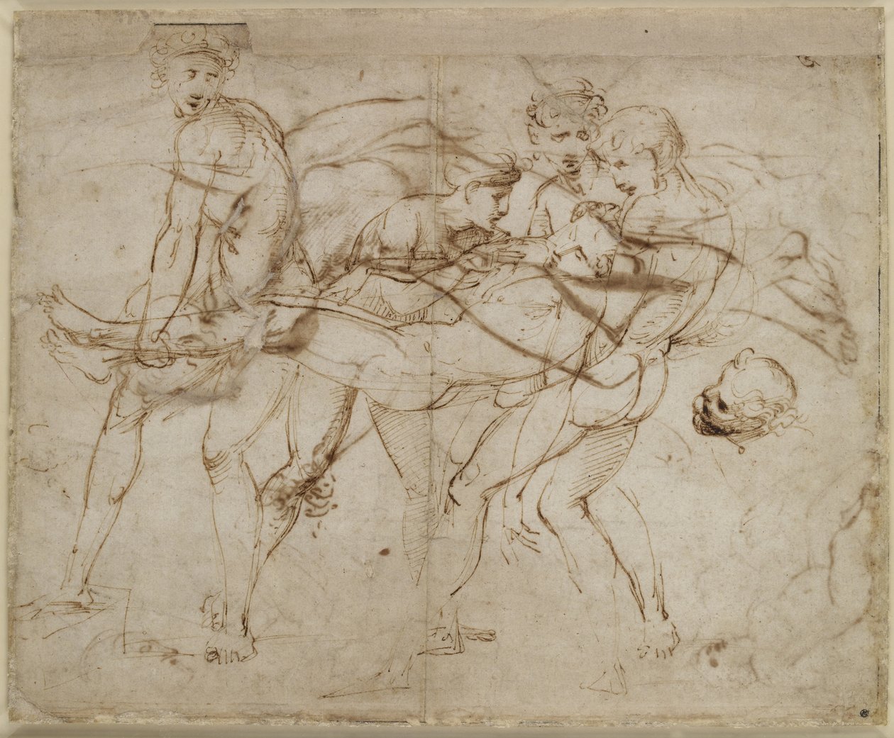 Recto: وفاة Meleager أو وفاة Adonis ، WA1846.180 بواسطة رافايللو سانزيو رافائيل