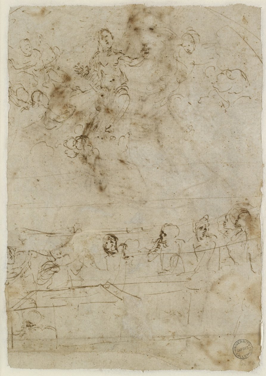 Verso: The Assumption of the Virgin، WA1846.195 بواسطة رافايللو سانزيو رافائيل