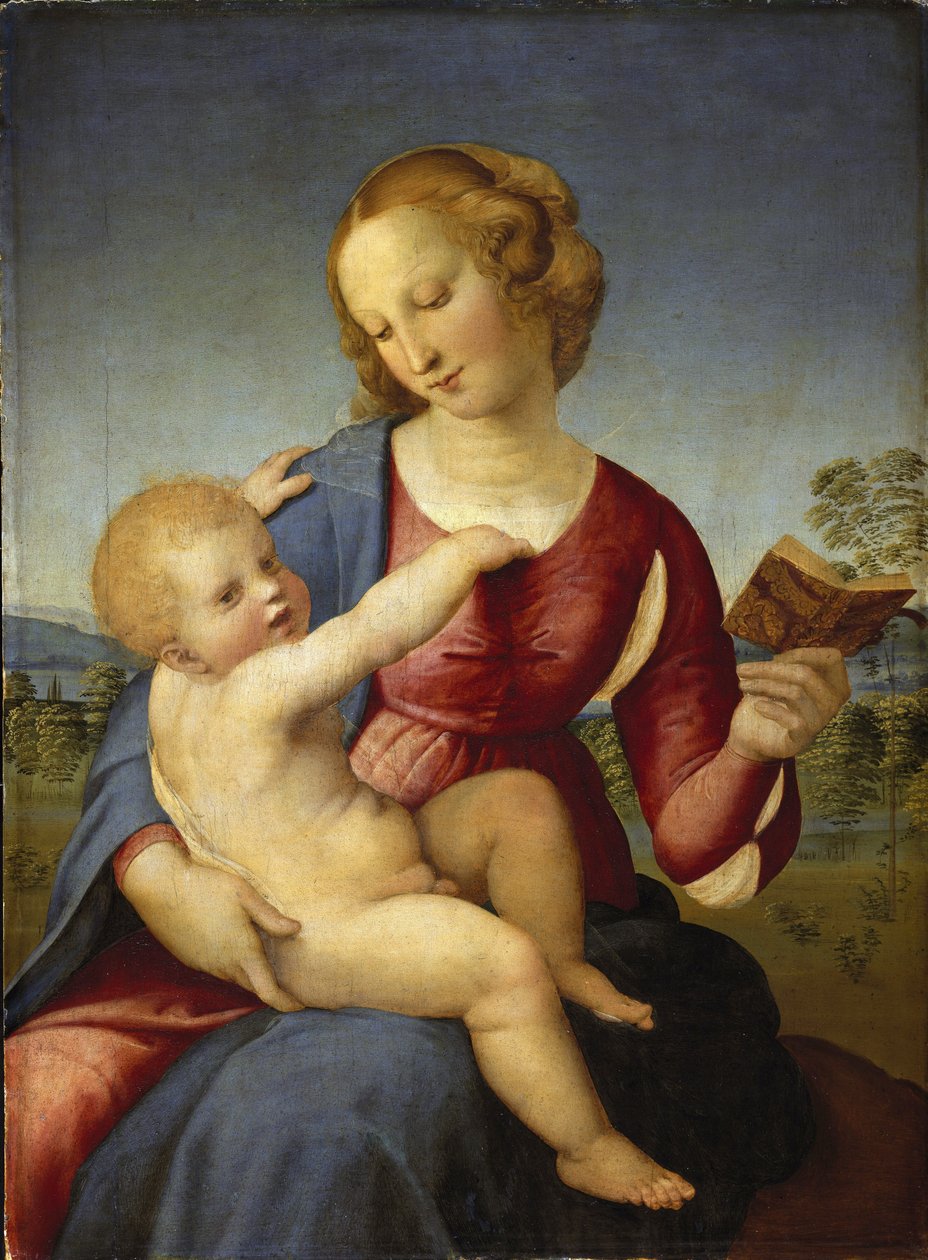 مادونا كولونا - رافائيل (Raffaello Sanzio 1483-1520) - 1508 - زيت على خشب - 78،9x58،2 - Staatliche Museen ، برلين بواسطة رافائيل