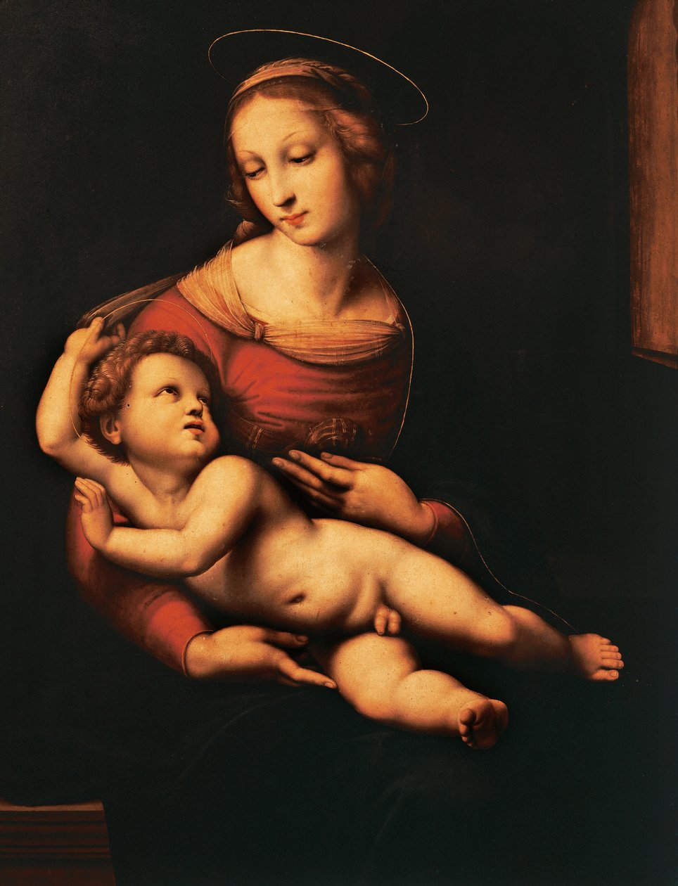Bridgewater Madonna (مادونا والطفل) بقلم رافائيل سانزيو (1483-1520) ، زيت على قماش ، 81x56 سم بواسطة رافائيل (1483 1520)